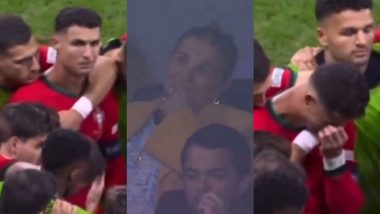 Ronaldo and His Mother Break Down in Tears: यूईएफए यूरो के राउंड ऑफ 16 मैच के दौरान अपनी मां डोलोरेस एवेरो रोते देख खुद को नहीं रोक पाएं क्रिस्टियानो रोनाल्डो, देखें वीडियो