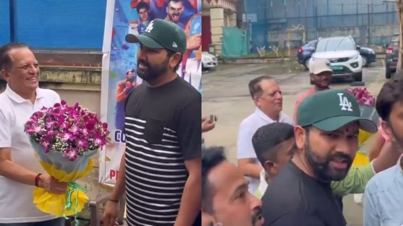 Rohit Sharma Grand Welcome In Borivali West: टी20 विश्व कप विजेता कप्तान रोहित शर्मा का बोरीवली वेस्ट में स्थानीय लोगों ने किया भव्य स्वागत, देखें वीडियो