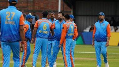 India Champions Qualify For WCL 2024 Final: भारतीय चैंपियन ने ऑस्ट्रेलिया को 86 रनों से हरा कर वर्ल्ड चैंपियनशिप ऑफ लीजेंड्स फाइनल में किया क्वालीफाई, पाकिस्तान से होगा मुकाबला, देखें हाईलाइट