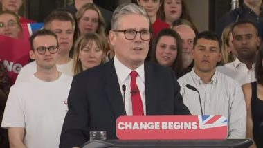 Keir Starmer's Victory First Speech: ब्रिटेन में 14 साल बाद लेबर पार्टी की वापसी के बाद कीर स्टार्मर का पहला भाषण, लोगों का किया थैंक्स, कहा- 'आपने हमारे देश को बदल दिया'- VIDEO