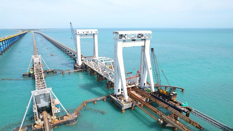 Pamban Sea Bridge: भारत का पहला वर्टिकल लिफ्ट समुद्री पुल! रामेश्वरम के पास पंबन में जल्द ही जनता के लिए खुल जाएगा ये धासू ब्रिज