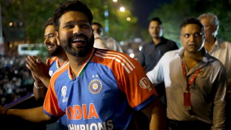 Rohit Sharma On Victory Parade: मुंबई में टी20 विश्व कप विक्ट्री परेड के बाद इमोशनल हुए रोहित शर्मा, कहा- यह बहुत गर्व का पल, देखें वीडियो