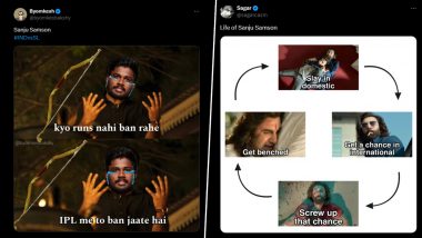 Fans On Sanju Samson 2nd Consecutive Duck: संजू सैमसन के लगातार दूसरी बार जीरो पर आउट होने के बाद फैंस ने ली चुटकी, शेयर की मजेदार मीम्स, देखें रिएक्शन