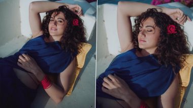 Taapsee Pannu ने एक बार फिर ब्लू साड़ी पहन गिराई बिजली, एक्ट्रेस की हॉटनेस ने फैंस को किया घायल (View Pics)