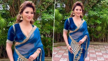 Urvashi Rautela ने Ghuspaithiya ट्रेलर लॉन्च पर दी शानदार उपस्थिति, बाथरूम MMS वीडियो लीक के बाद एक्ट्रेस की पहली सार्वजनिक उपस्थिति (Watch Video)