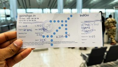 Hand-Written Boarding Pass: माइक्रोसॉफ्ट ने किया तंग! एयरपोर्ट पर यात्रियों को मिला पेन से लिखा बोर्डिंग पास, तस्वीर हुई वायरल