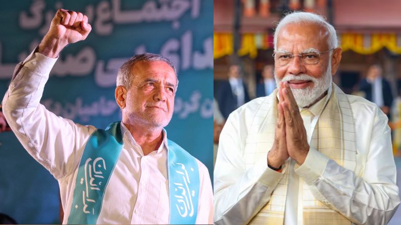 PM मोदी ने ईरान के नए राष्ट्रपति मसूद पेज़ेश्कियान को दी जीत की बधाई, संबंधों को और मजबूत करने का दिया आश्वशन