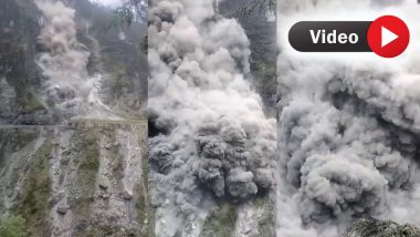 Chamoli Landslide Video: चमोली में पहाड़ टूटने का डरावना वीडियो सामने आया, भारी बारिश से हुआ भूस्खलन, बद्रीनाथ हाईवे बंद