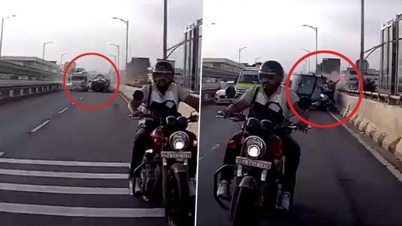 Bengaluru: इलेक्ट्रॉनिक सिटी फ्लाईओवर पर एंबुलेंस ने कार को मारी टक्कर, सामने आया एक्सीडेंट का भयावह VIDEO