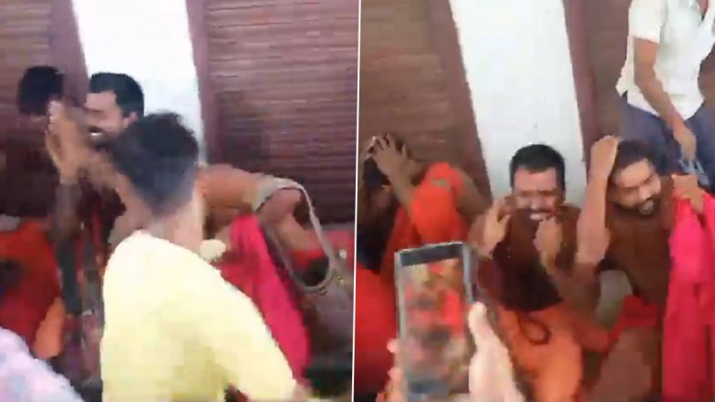 Video: चार साधुओं को गांव के लोगों ने जमकर पीटा, चोरी का लगाया आरोप, लखनऊ के गोसाईगंज इलाके की घटना