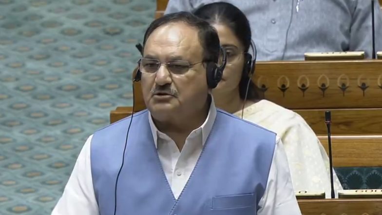JP Nadda in Lok Sabha: 'हम चाहते हैं देश के हर कोने से लोगों को इलाज के लिए दिल्ली न आना पड़े...', लोकसभा में बोले केंद्रीय स्वास्थ्य मंत्री जेपी नड्डा- VIDEO