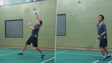 Gautam Gambhir Playing Badminton: टीम इंडिया के मुख्य कोच गौतम गंभीर बैडमिंटन खेलते हुए आए नजर, वीडियो शेयर कर लिखा- अपने डर को तोड़ो