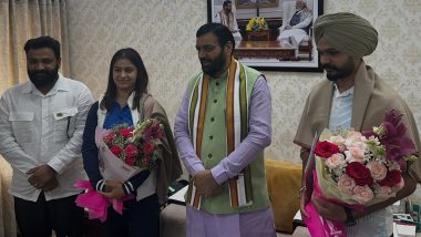 Manu Bhaker and Sarabjot Singh Meets Nayab Saini: ओलंपिक पदक विजेता मनु भाकर और सरबजोत सिंह ने नायब सिंह सैनी से मुलाकात की