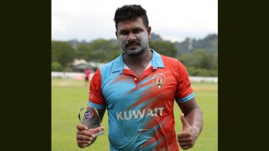 Kuwait vs Hong Kong T20I: 7 चौके, 9 छक्के और 212.50 का स्ट्राइक रेट, कुवैत के इस बल्लेबाज ने जड़ा तूफानी शतक, देखें वीडियो