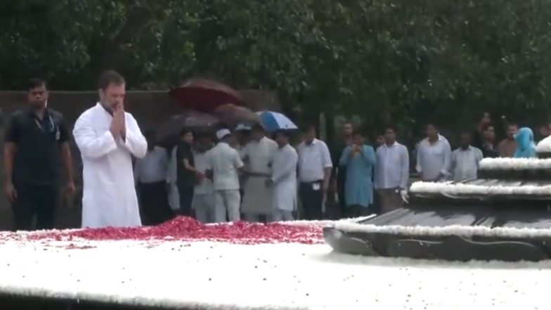 Former PM Rajiv Gandhi Birth Anniversary: पूर्व PM राजीव गांधी की जयंती पर वीर भूमि पहुंचे राहुल गांधी, पुष्पांजलि अर्पित कर लिया आशीर्वाद