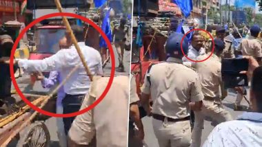 Caught on camera: पटना में पुलिसवाले ने गलती से एसडीएम पर ही भांज दी लाठी, वायरल हुआ VIDEO