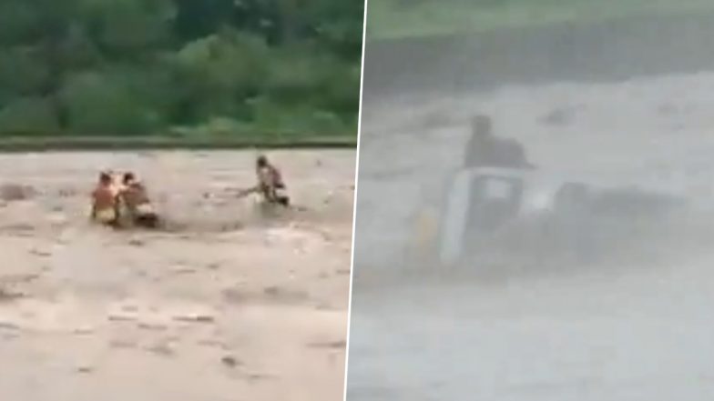 Video: टैक्सी चालक ने नहीं मानी किसी की बात, उफनते नाले से निकाला वाहन, गाड़ी समेत सभी यात्री बहे, उत्तराखंड के किरोड़ा नाले की घटना