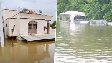 Gujarat Flood: गुजरात के जामनगर में बाढ़ ने मचाई तबाही, सरकारी बस स्टैंड और टोल प्लाजा जलमग्न