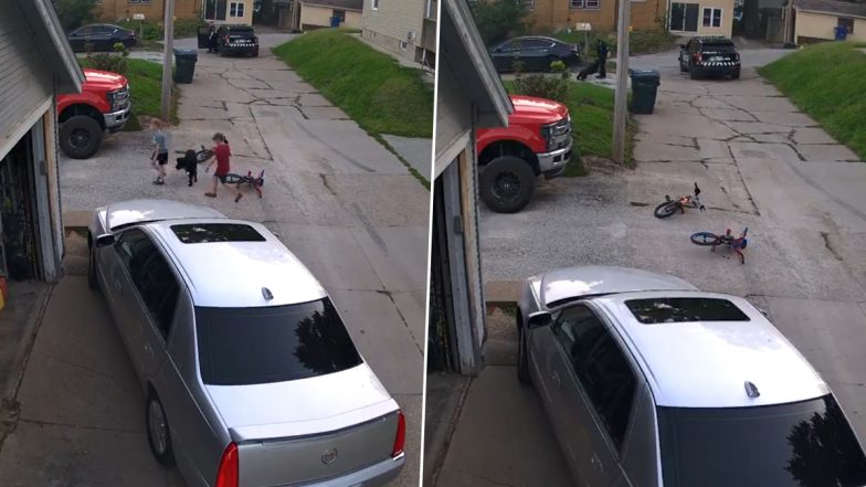Policeman Shoots Pet Dog in America: अमेरिकी पुलिस ने बच्चों के सामने पालतू कुत्ते को मारी गोली, सामने आया घटना का भयावह VIDEO