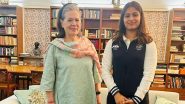 Manu bhakar Met Sonia Gandhi: पेरिस ओलंपिक में दो मेडल जीतने वाली मनु भाकर ने सोनिया गांधी से की मुलाकात, सोशल मीडिया पर वायरल हुई तस्वीर