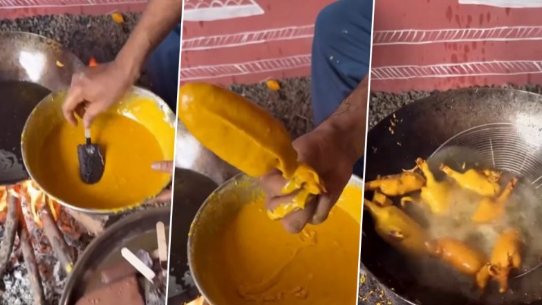 Chocolate Ice Cream Pakoda Video: स्ट्रीट वेंडर ने बनाया चॉकलेट आइसक्रीम पकोड़ा, नेटीजेन्स ने कहा- 'भगवान उठा लो मुझे'