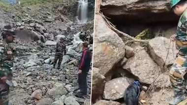 Kedarnath Rescue: केदारनाथ में बचाव अभियान 5वें दिन भी जारी, लापता लोगों को ढूंढने में स्नाइपर डॉग कर रहे मदद (Watch Video)