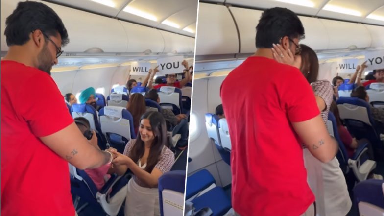 Viral Video: इंडिगो फ्लाइट में लड़की ने अपने बॉयफ्रेंड को किया प्रपोज, वायरल वीडियो देख नेटिजन्स बोले, ''ऐसा मैं भी डिजर्व करता हूं''