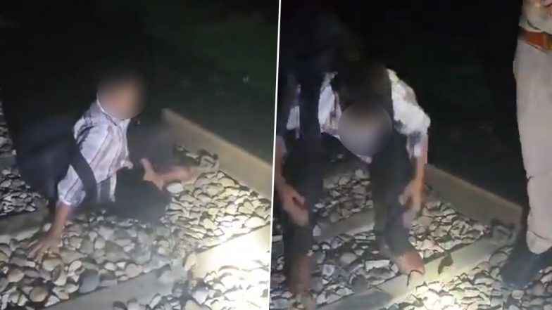 Video: शराब के नशे में पटरियों पर सो गया शख्स, ऊपर से गुजर गई ट्रेन, उत्तरप्रदेश के बिजनौर की घटना का वीडियो वायरल