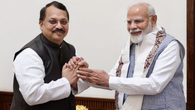 Baburam Nishad Meets PM Modi: भाजपा सांसद बाबूराम निषाद ने पीएम मोदी से की मुलाकात, बेतवा नदी पर बांध बनवाने की अपील