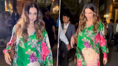 Deepika Padukone Flaunts Baby Bump: दीपिका पादुकोण बेबी बंप फ्लॉन्ट करते हुए मुंबई में डिनर डेट पर हुईं स्पॉट, एक्ट्रेस ने फैंस के साथ खिचवाई तस्वीरें (Watch Video)