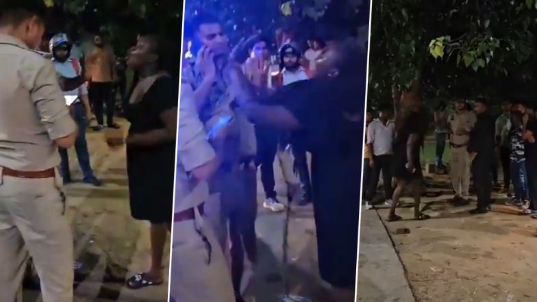 Viral Video: नशे में धुत विदेशी महिला ने सड़क पर किया हंगामा, पुलिस को दी गालियां; यूपी के नोएडा की घटना