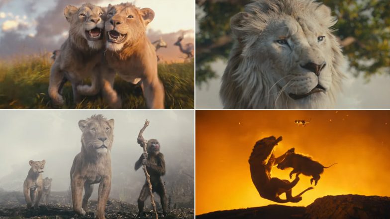 Mufasa&ndash;The Lion King: 'मुफासा&ndash;द लायन किंग' का हिंदी ट्रेलर हुआ रिलीज, शाहरुख खान और उनके बेटे आर्यन-अबराम ने अलग-अलग किरदारों को दी आवाजें (Watch Video)