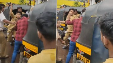 Mumbai Auto Driver's Beating Passenger: Mankhurd स्टेशन के बाहर रिक्शावालों ने पैसेंजर को पीटा, वीडियो वायरल