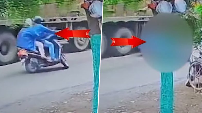 Nagpur Tragedy: नागपुर में भाई के सामने बहन की मौत, ट्रक को ओवरटेक करने के चक्कर में गई जान, देखें वीडियो