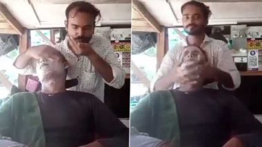 Kannauj Viral Video: ग्राहक के चेहरे पर थूक से मसाज, कन्नौज में सैलून कर्मचारी की घिनौनी हरकत का वीडियो वायरल