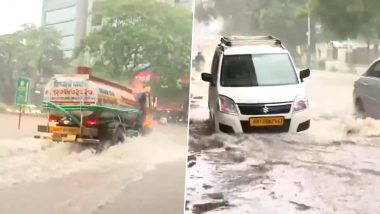 Pune Heavy Rains: महाराष्ट्र के पुणे में भारी बारिश  के बीच कुछ इलाकों में जलभराव, देखें वीडियो