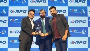 CEAT Cricket Awards 2024: रोहित शर्मा को चुना गया मेंस इंटरनेशनल क्रिकेटर ऑफ द ईयर, BCCI सचिव जय शाह ने प्रदान की ट्रॉफी, देखें वीडियो