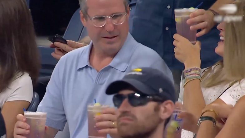 Awkward Moment At&nbsp;US Open&nbsp;2024: डेट के लिए ड्रिंक्स लेकर खड़ा शख्स, महिला को कोई और दे दिया ड्रिंक; यूएस ओपन ने टेनिस फैन के अजीब पल का वीडियो किया शेयर