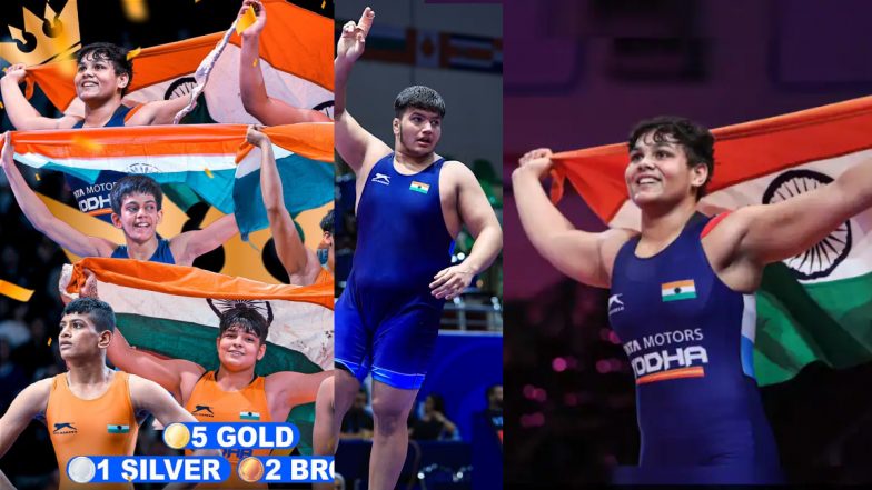 अंडर-17 विश्व कुश्ती चैंपियनशिप 2024: 8 मेडल के साथ पहली बार भारतीय महिला पहलवानों ने जीता&nbsp;U17&nbsp;टीम&nbsp;खिताब