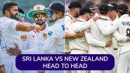 Sri Lanka vs New Zealand Test Head To Head: श्रीलंका या न्यूजीलैंड टेस्ट में कौन है सिकंदर, यहां देखें हेड टू हेड आंकड़े