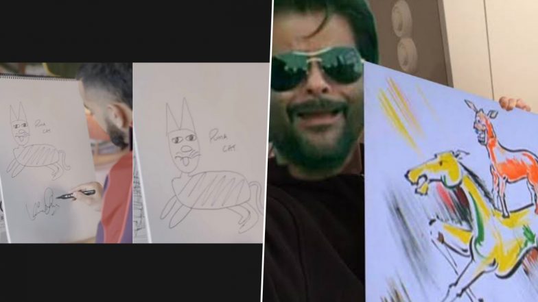 Fans Compare Virat Kohli to Majnu Bhai: विराट कोहली को&nbsp;प्यूमा&nbsp;कैट की तस्वीर बनाने में&nbsp;आई&nbsp;मुश्किल, फैंस मज्नू भाई से कर दी तुलना,&nbsp;देखें मजेदार&nbsp;रिएक्शन