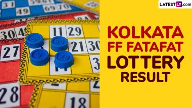 Kolkata FF Fatafat Result Today LIVE: कोलकाता फटाफट के रिजल्ट जारी, लॉटरी के नतीजों में देखें किसकी चमकी किस्मत