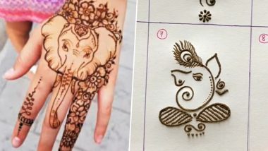 Last-Minute Mehndi Designs for Ganesh Chaturthi 2024: गणेश चतुर्थी पर सरल अरबी मेहंदी डिजाइन और लेटेस्ट इंडियन मेहंदी पैटर्न (देखें ट्यूटोरियल)