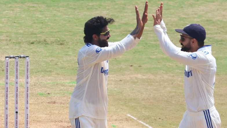 India vs Bangladesh 1st Test 2024 Day 2 Live Score: रवींद्र जडेजा ने शाकिब अल हसन को भेजा पवेलियन, बांग्लादेश को 100 रन के अंदर लगा सातवां झटका