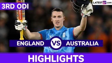 England vs Australia 3rd ODI 2024 Highlights: तीसरे वनडे में इंग्लैंड ने ऑस्ट्रेलिया को 46 रनों से हराया, हैरी ब्रूक ने जड़ा करियर का पहला शतक, देखें हाइलाइट्स