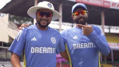 Team India Practice Video: दूसरे टेस्ट से पहले टीम इंडिया ने ग्रीन पार्क में की जमकर प्रैक्टिस, रवींद्र जडेजा ने कुलदीप यादव को बताया लोकल बॉय