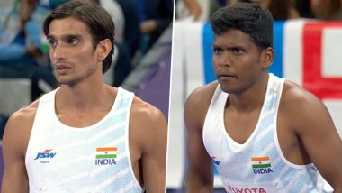 Paris Paralympics 2024: पुरुषों की ऊंची कूद टी63 स्पर्धा में भारत ने डबल पोडियम फिनिश किया हासिल, शरद कुमार ने रजत और मरियप्पन थंगावेलु ने कांस्य पदक जीता