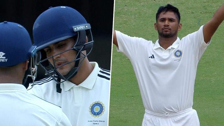 India A vs India B Duleep Trophy 2024 Day 2 Scorecard: टी ब्रेक तक भारत ए ने 1 विकेट खोकर बनाएं 57 रन, भारत बी से 264 रन पीछें