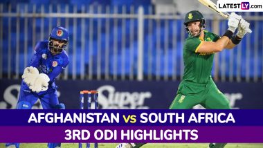 Afghanistan vs South Africa 3rd ODI 2024 Highlights: दक्षिण अफ्रीका ने अफगानिस्तान को तीसरे वनडे में 7 विकेट से रौंदा, कप्तान एडेन मार्कराम ने खेली शानदार पारी; देखें हाइलाइट्स