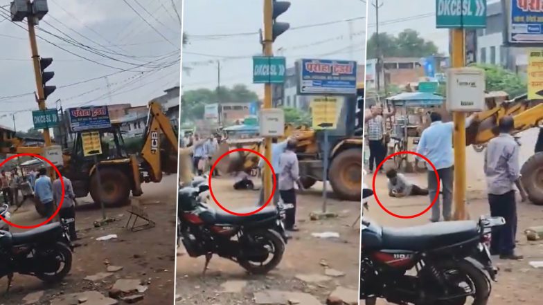 Video: जेसीबी चालक की दादागिरी आई सामने, जेसीबी के बकेट से युवक को दबाया, मध्यप्रदेश के कटनी का वीडियो वायरल